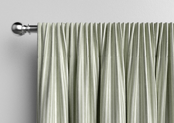 Emily Bond Oscar Stripe, Sage - Made to Measure Curtains - Image 9